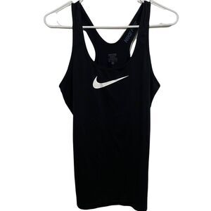 Nike Pro Black Graphic Racerback Activewear Tank Top